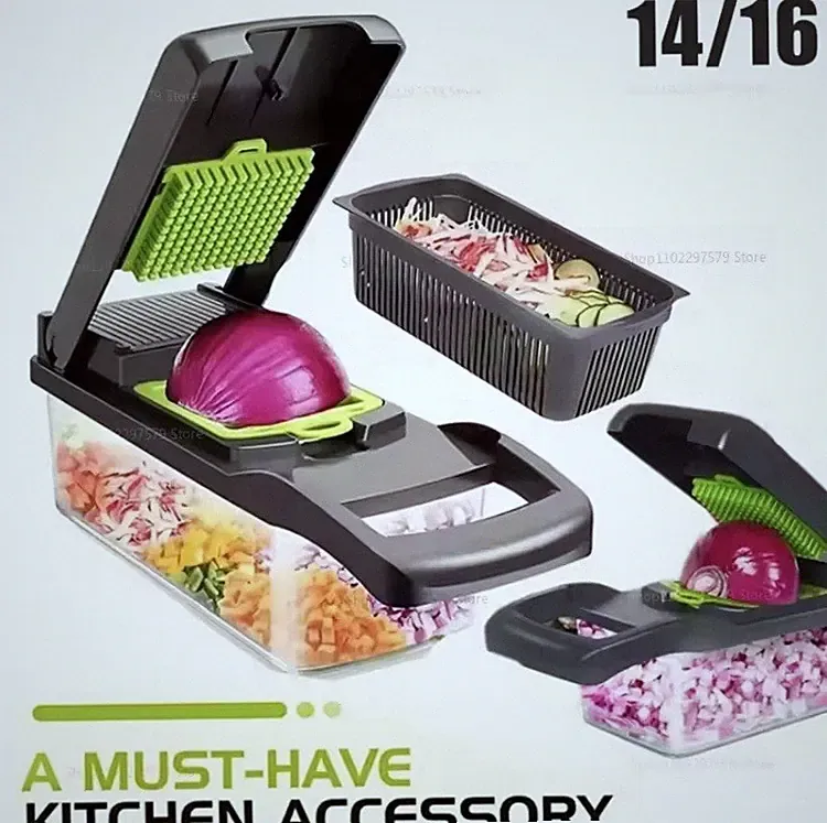 Vegetable Chopper Food Processor Slicer Dicer Grater Cutter Kitchen Fruit Tool