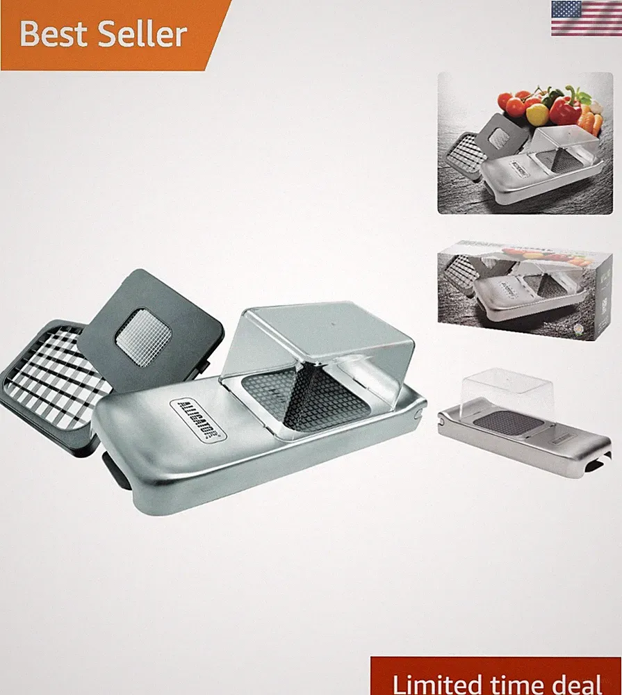 Vegetable Chopper | Manual Hand Food Chopper with Container | Perfect Onion C...