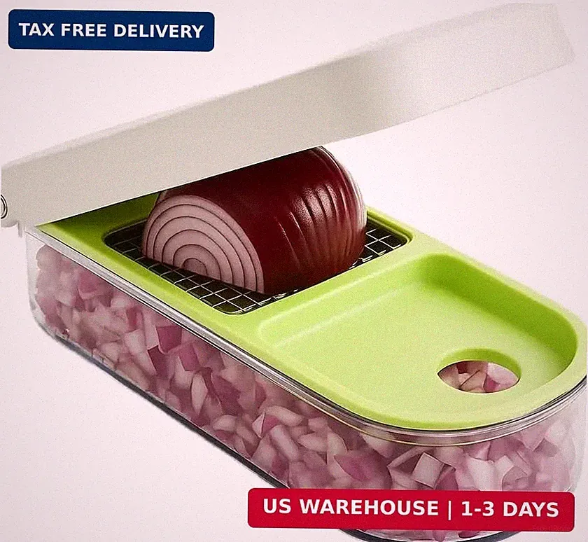 Vegetable Chopper - Original As Seen On TV Food Dicer with 2