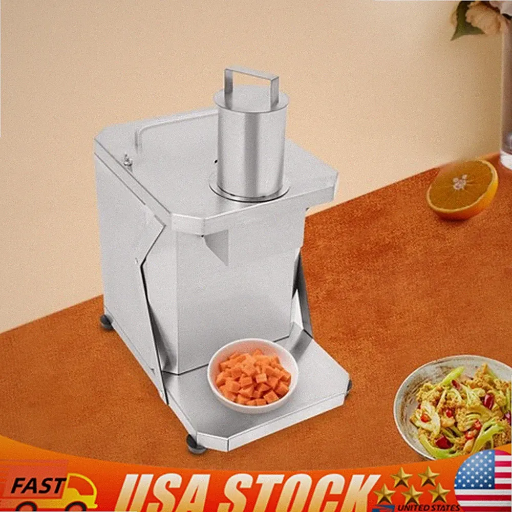 Vegetable Fruit Dicer, 100W 110V Commercial Electric Food Chopper Heavy Duty