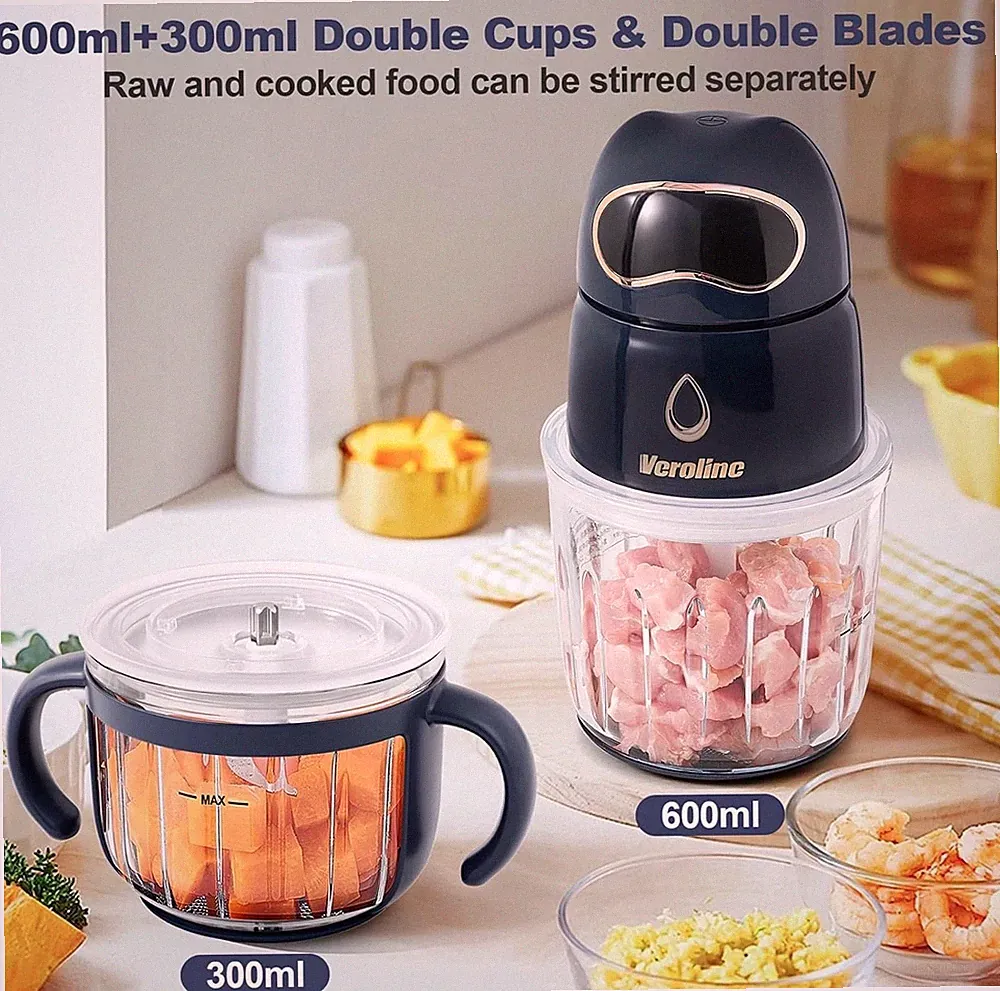Veroline Baby Food Maker, 10-In-1 Baby Food Processor Set With 2 Glass Bowls (60
