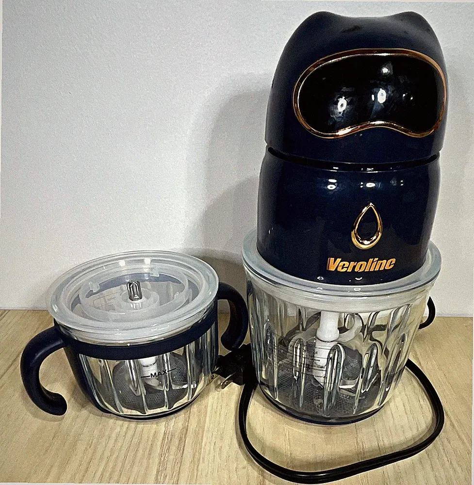 Veroline SQ-1995 Mini Food Processor/Chopper 100W 50.7oz 2-Speed