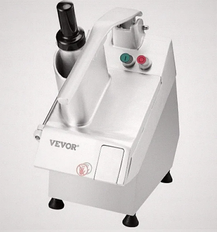 VEVOR Food Processor & Vegetable Cutter, 2 Feeding Holes Food-Grade VC60MS