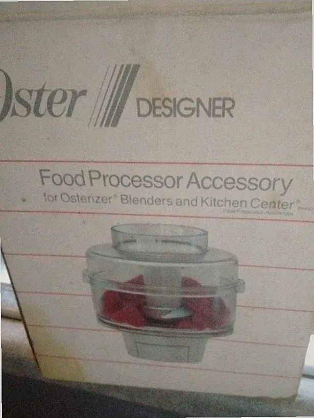 Vintage 1986 Oster Designer Kitchen Center Chopper Food Processor Attachment