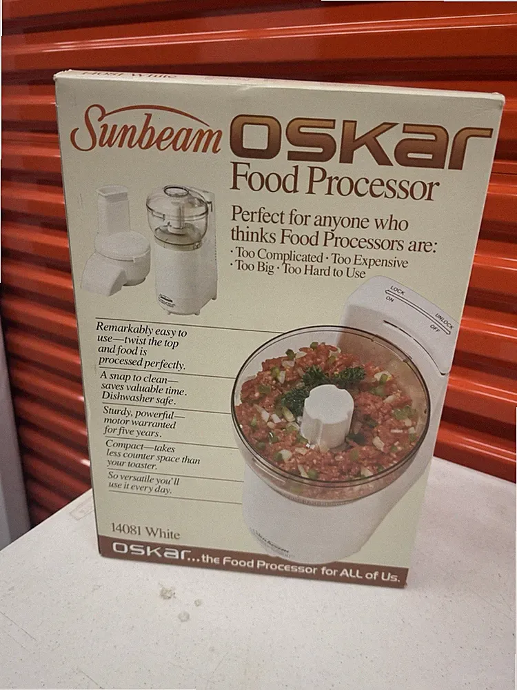 Vintage 1986 Sunbeam Oskar Food Processor 14081 NEW OPEN BOX