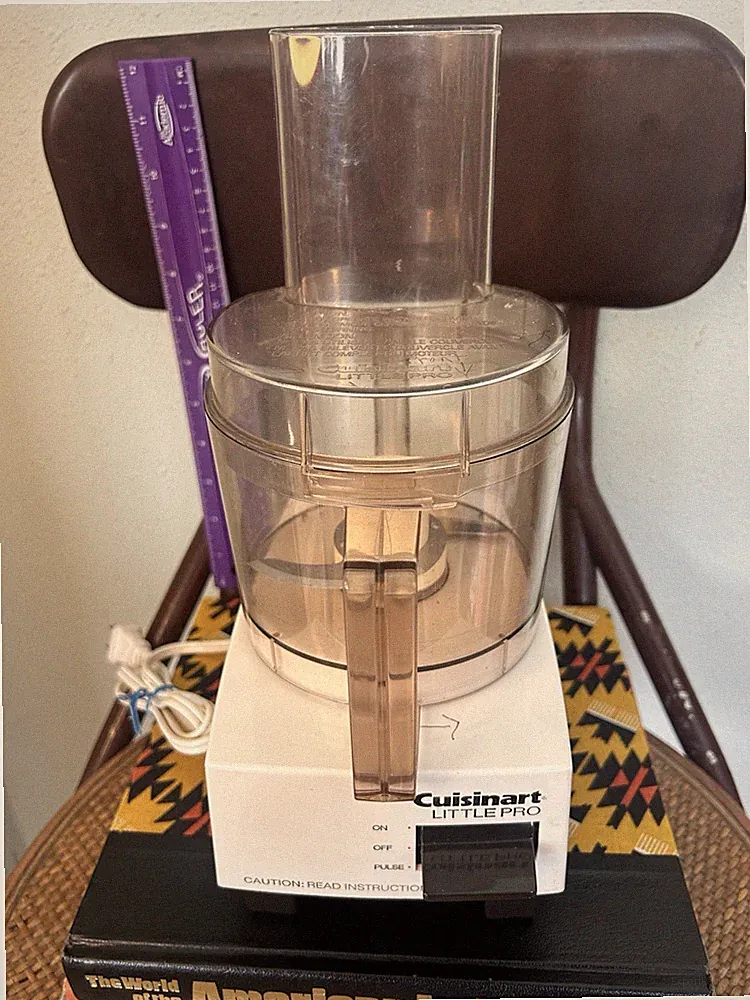 Vintage 1990 Cuisinart Little Pro Food Processor System With Blade Plus Tested