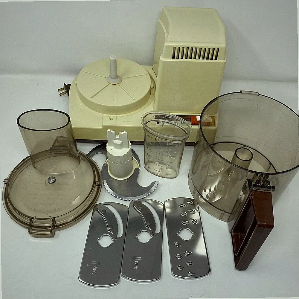 Vintage 80's Retro Sunbeam Food Processor Chopper Almond Brown Mixmaster - READ!