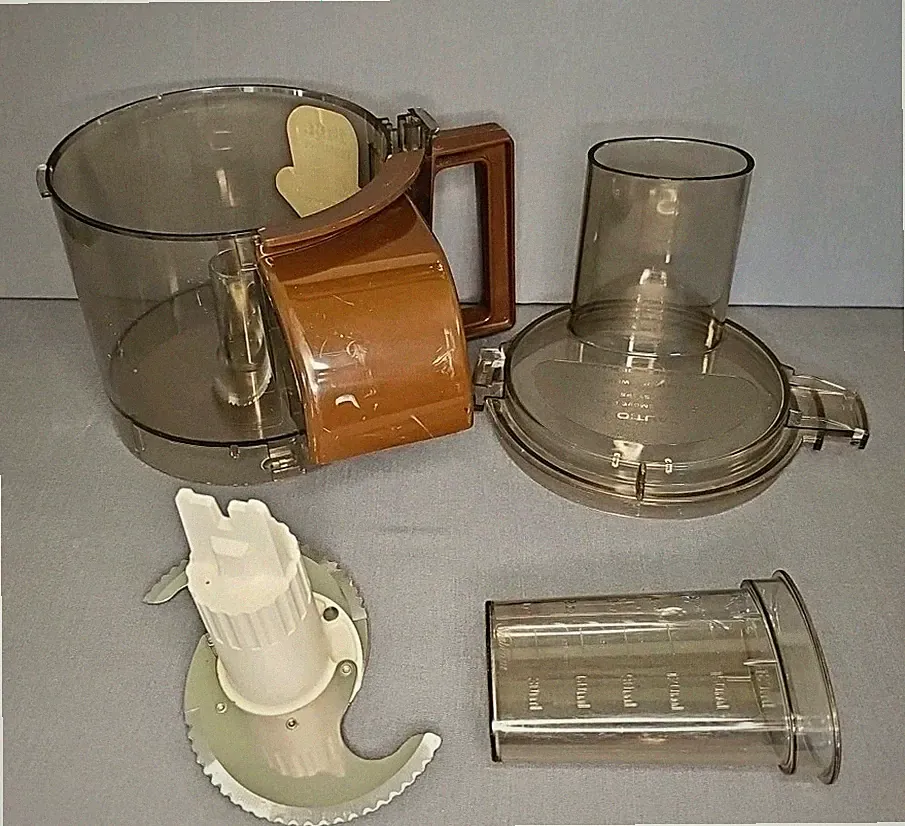 Vintage 80s Sunbeam Vista Professional Food Processor Bowl, Lid Pusher and Blade