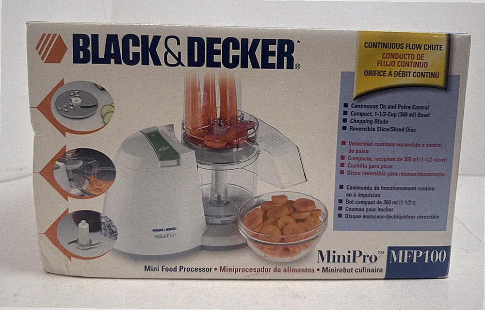 Vintage Black & Decker MFP100 MiniPro Mini Food Processor