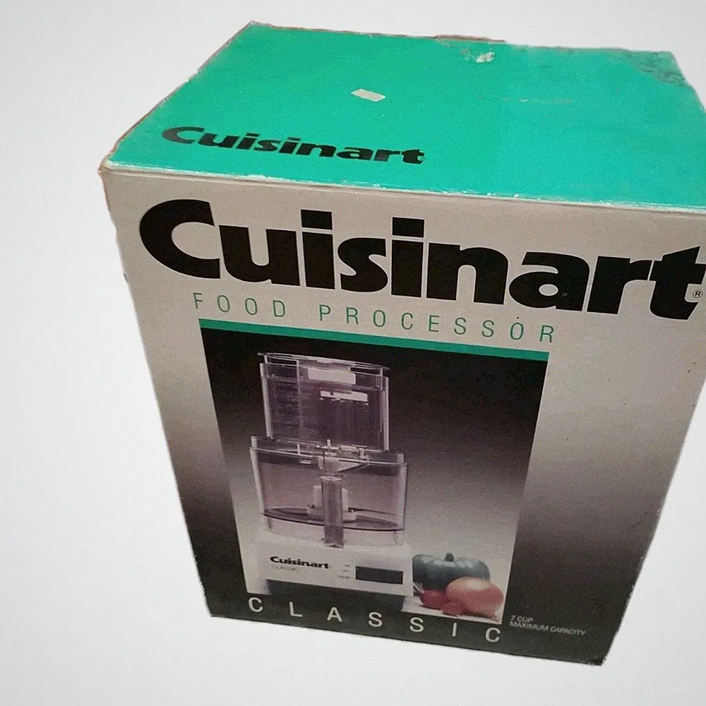 Vintage Cuisinart Classic Food Processor 7 Cup Heavy Duty New In Original Box