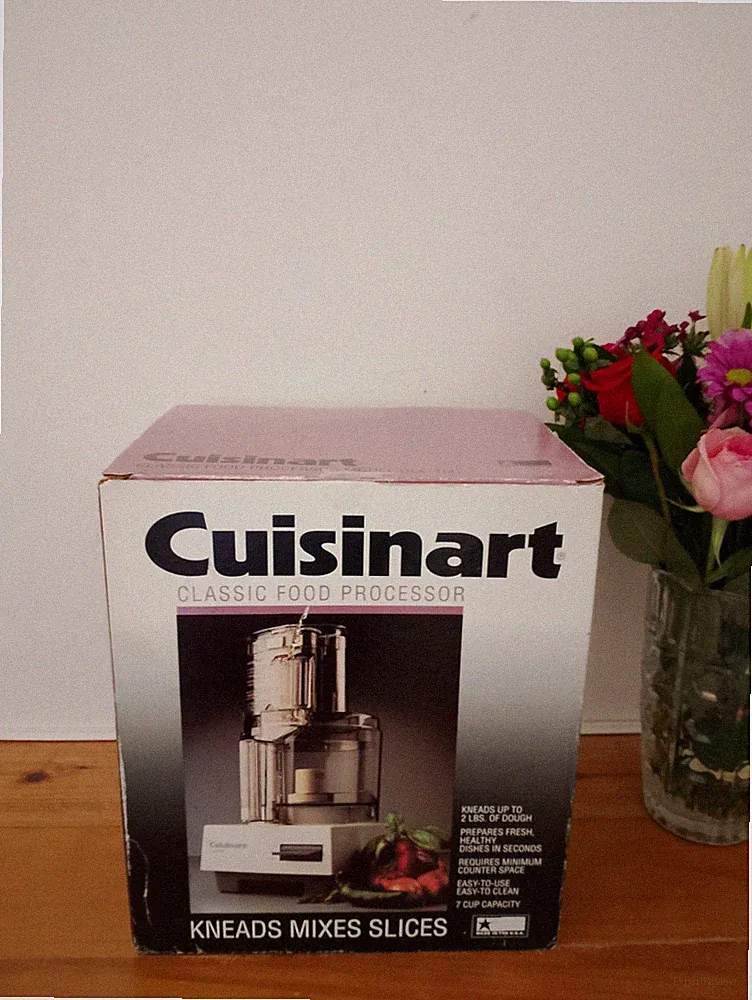 Vintage Cuisinart Classic Food Processor Black DLC-10C 7 Cup New Open Box 1980s