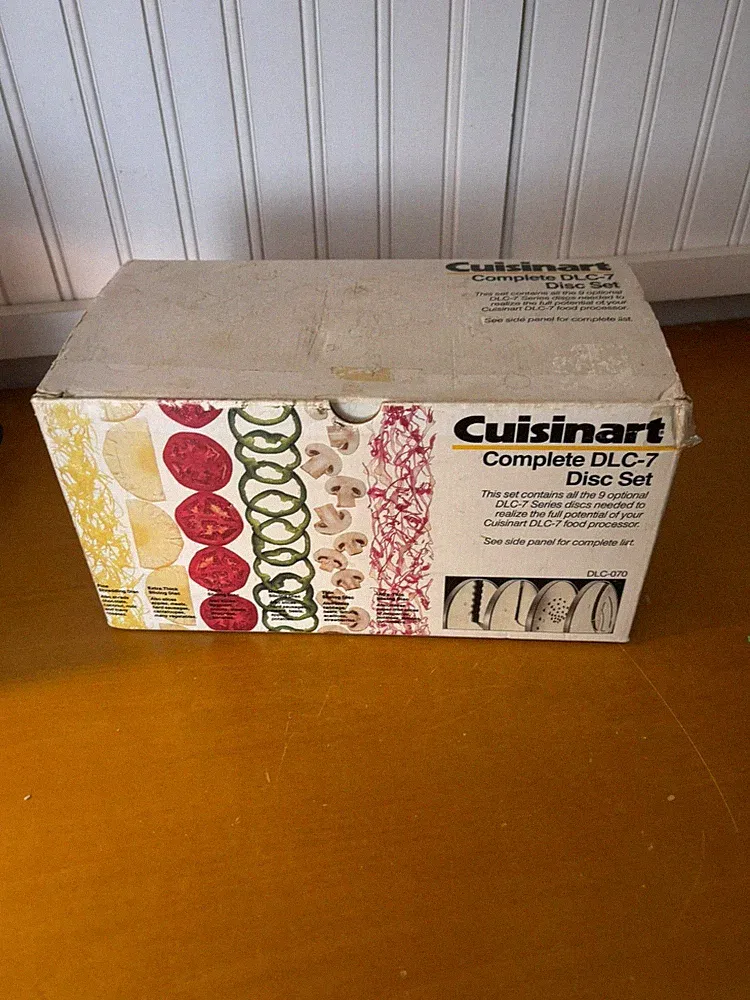 Vintage Cuisinart DLC-7 Disc Set – 9 Piece complete Set (Made in Japan)