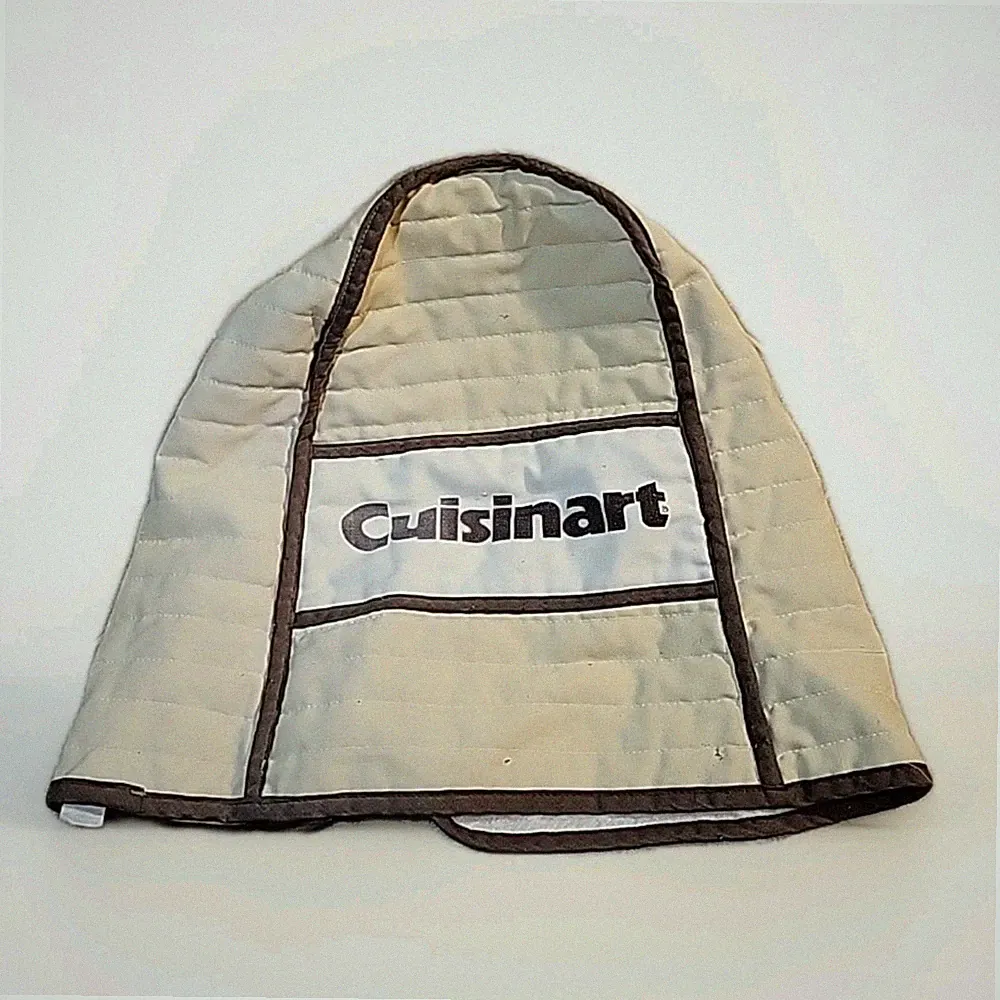 Vintage Cuisinart Food Processor Cover Quilted Fabric Kitchen Acessories Cooking