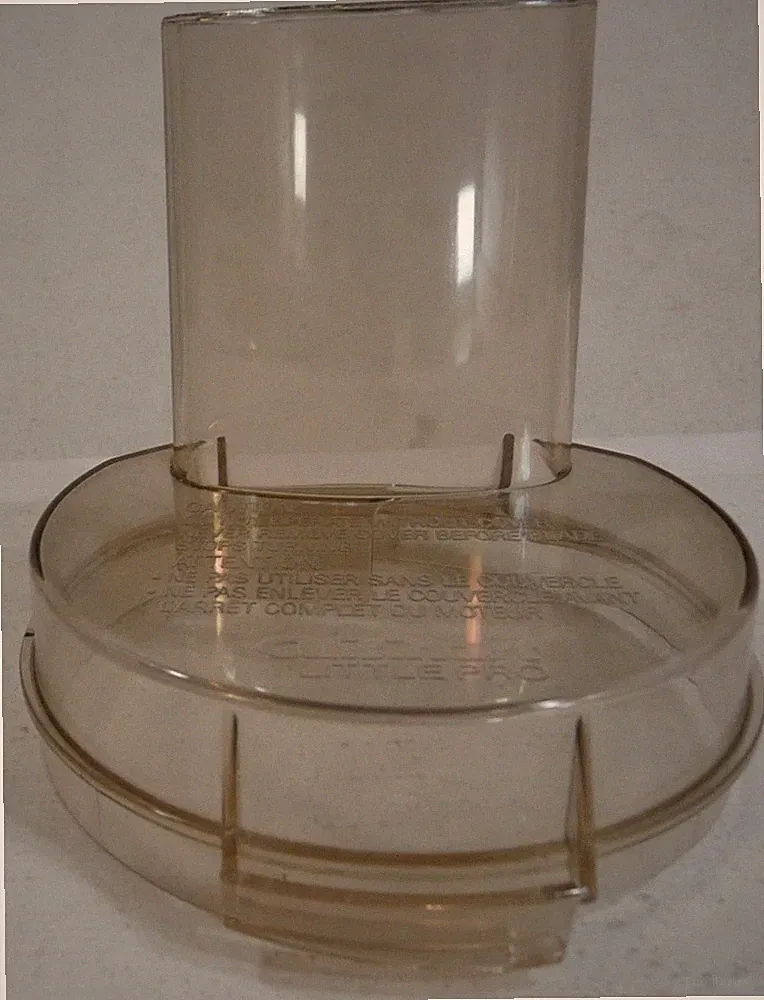 Vintage Cuisinart Little Pro Food Processor Working Bowl Lid Only Replacement