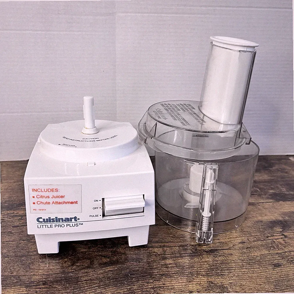 Vintage Cuisinart Little Pro Plus Food Processor w/ Blade - Tested & Working