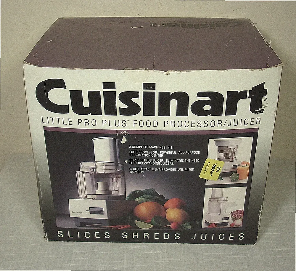 Vintage CUISINART Little Pro Plus LPP Food Processor Juicer (90s) ORIGINAL BOX!