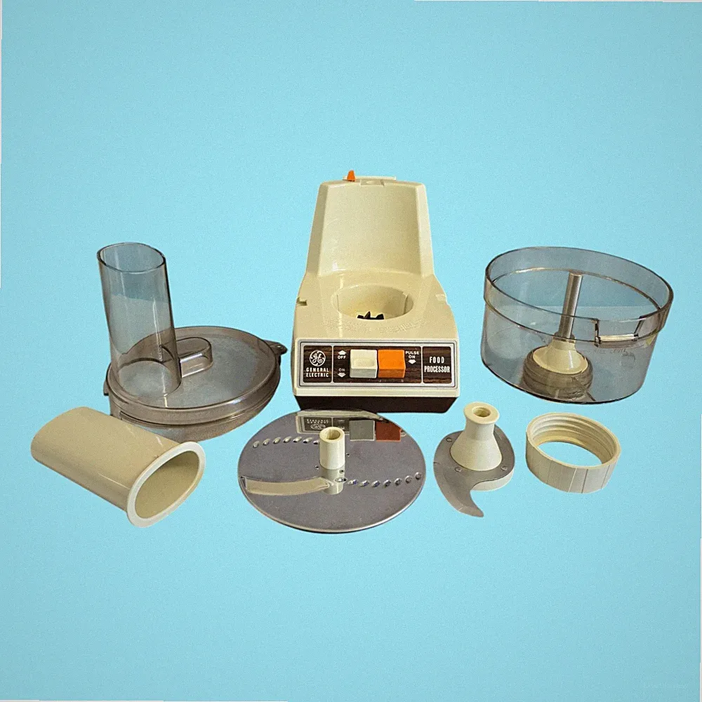 Vintage GE General Electric Food Processor D1-4200 Beige Brown TESTED & WORKING!