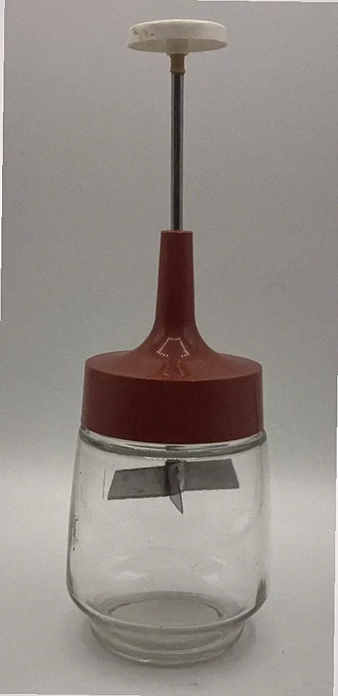 Vintage Gemco Glass Food Chopper Processor Manual Hand Tool