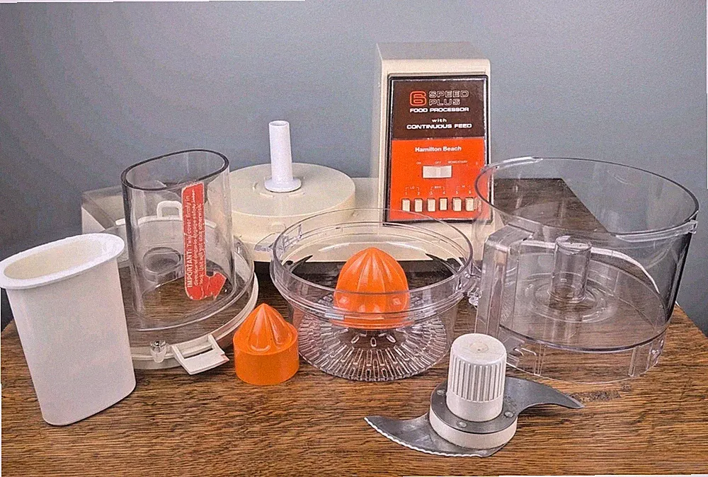 Vintage Hamilton Beach 6 Speed Plus Food Processor Citrus Juicer Tested