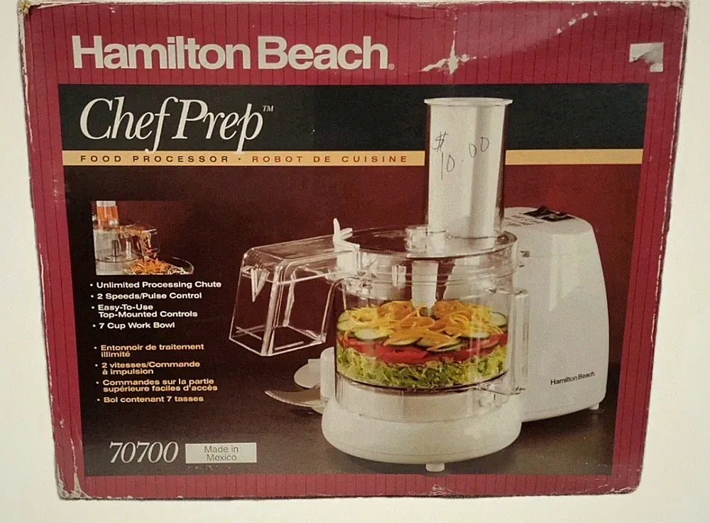 🆕 Vintage Hamilton Beach 70700 7 Cup Food Processor 2 Speed Pulse Control NOB