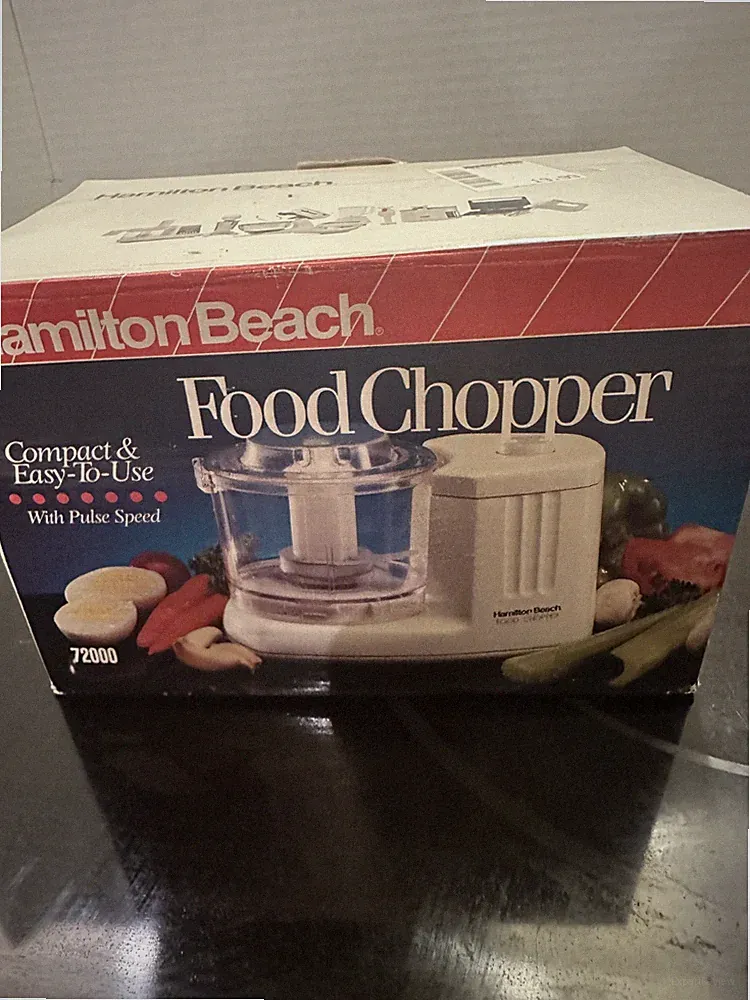 Vintage, Hamilton Beach, Electric Food Chopper, New In Box