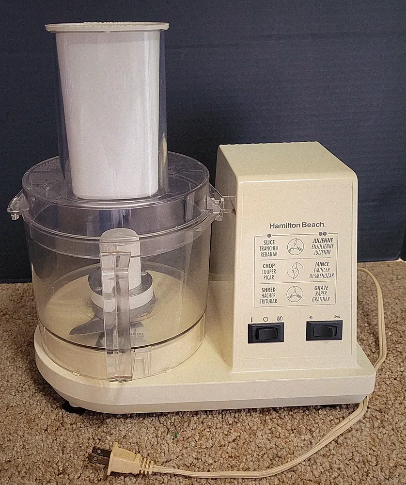 Vintage Hamilton Beach Model 702R Food Processor w/ One Blade