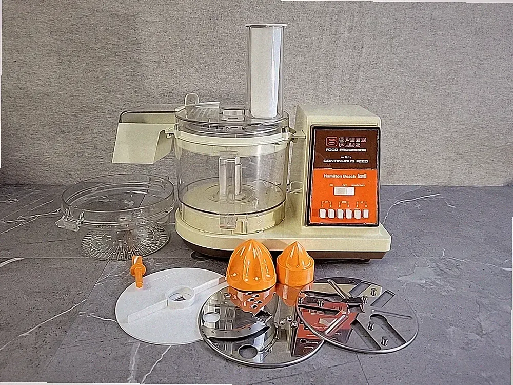 Vintage Hamilton Beach Scovill 6 Speed Food Processor Continuous Feed 721-1