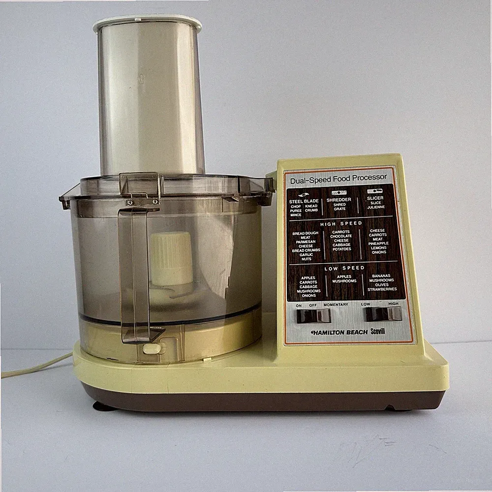 Vintage Hamilton Beach Scovill Dual Speed Food Processor 702-1 Works Nicely