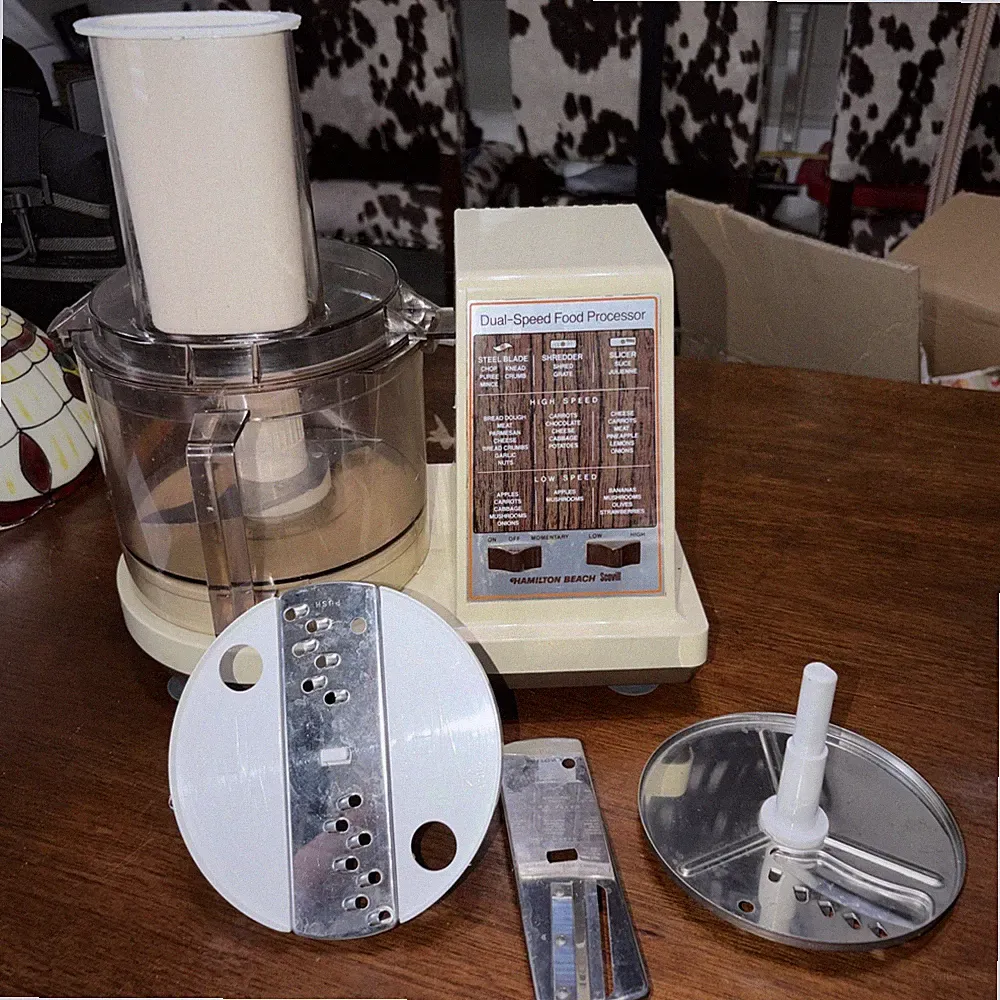 Vintage Hamilton Beach Scovill Dual Speed Food Processor Model 702-3 USA Used