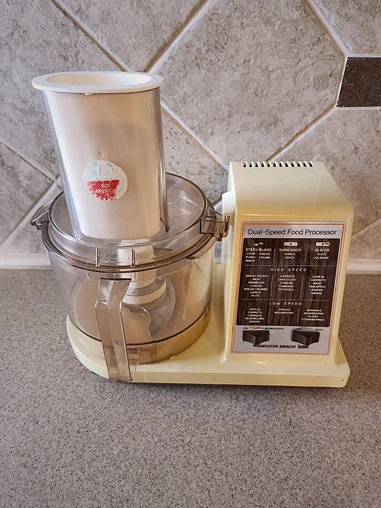 Vintage Hamilton Beach Scovill Dual Speed Food Processor Model 702-3 Working