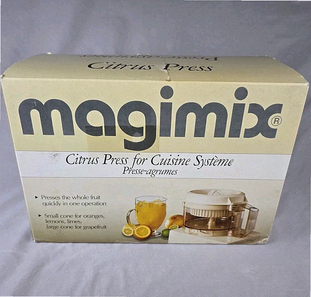 Vintage Magimix Citrus Press for Cuisine System Food Processor Attachment NOS