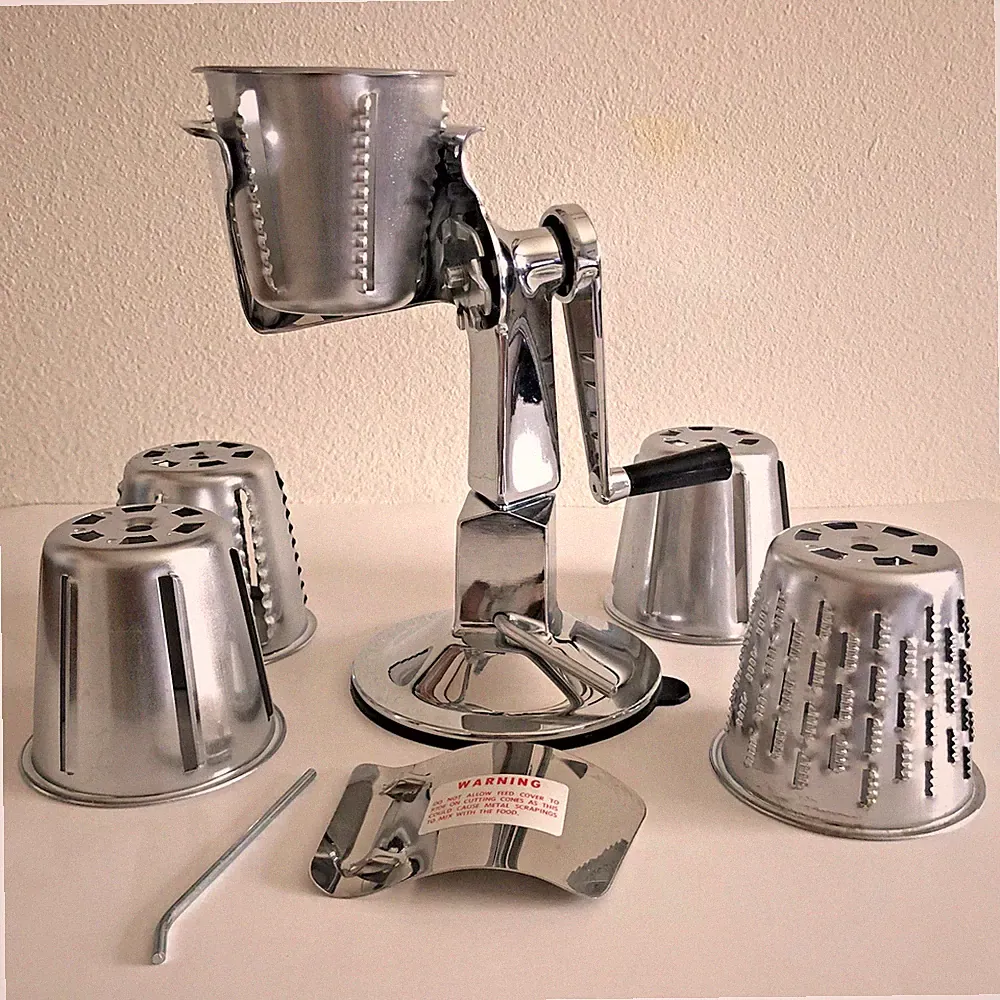 Vintage Manual Rotary Food Cutter Processor Slicer Shredder Made in USA Pristine