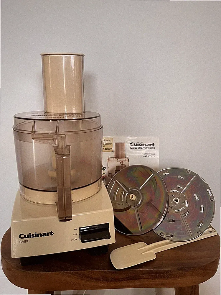 Vintage MCM Retro Cuisinart Basic Food Processor Made in Japan Works w Manual