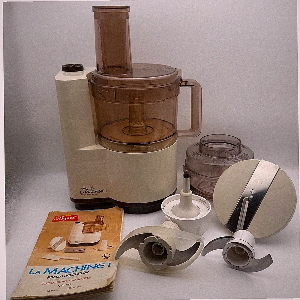 Vintage Regal La Machine I Food Processor Model V 813 Made in France with Manual