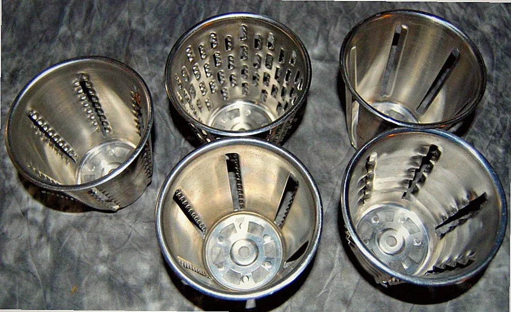 Vintage Saladmaster Five Star Food Processor Cones Lot of 5 XL SH ST SL FF WA