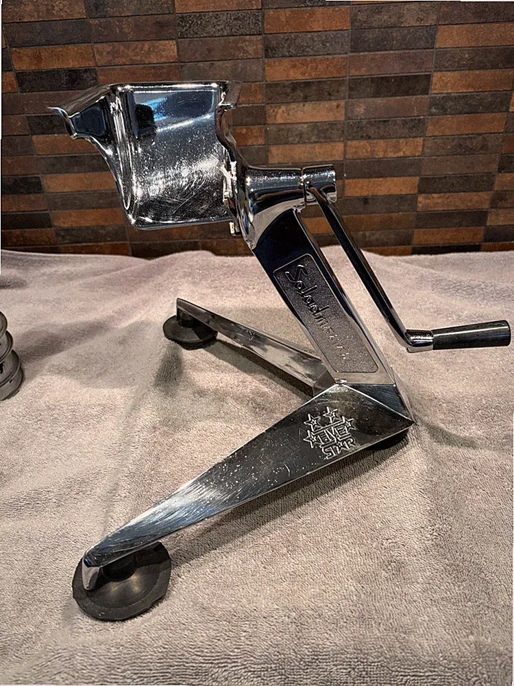Vintage SALADMASTER Five Star Food Processor Slicer with 5 Cutting Cones