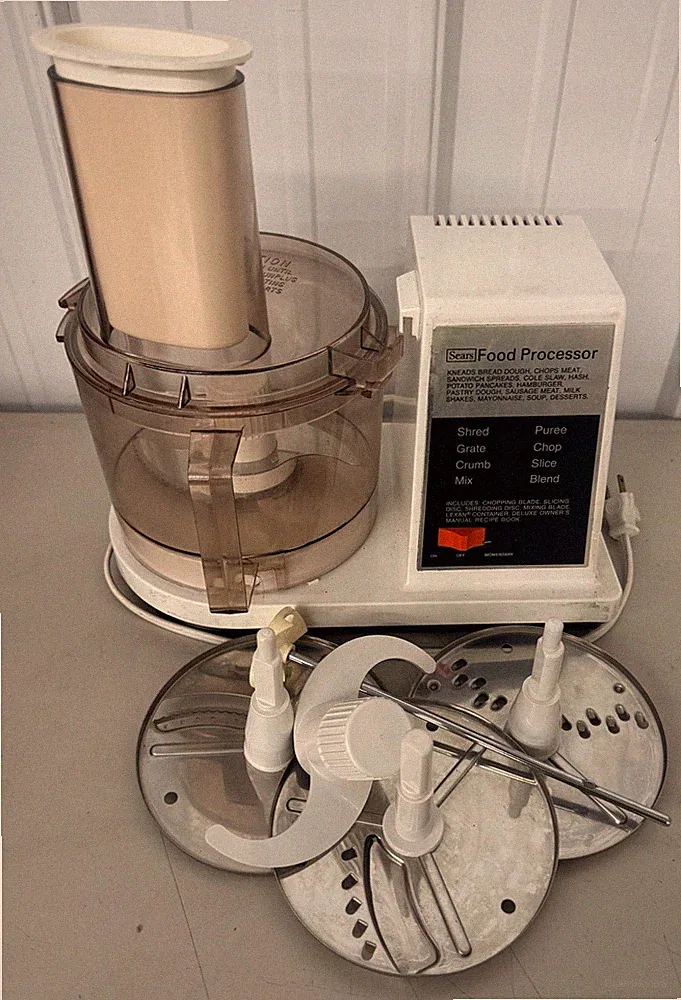 Vintage Sears Food Processor 400.822800 Complete Chopper Slicer WORKS GREAT!