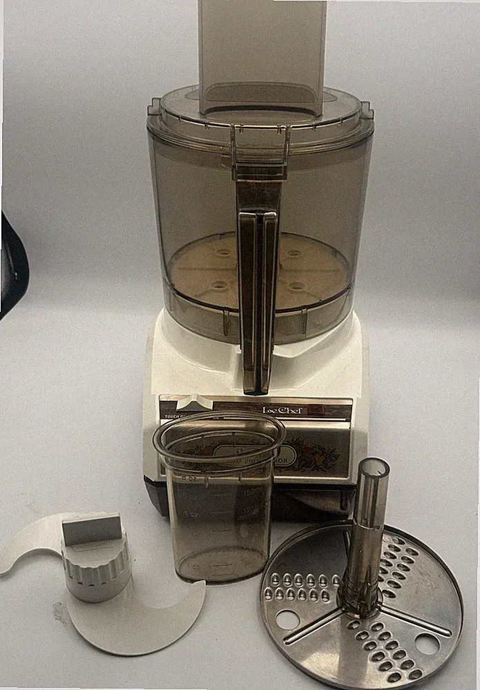 Vintage Sunbeam Le Chef Food Processor Model 14-11 With 2 Blades TESTED WORKS G1
