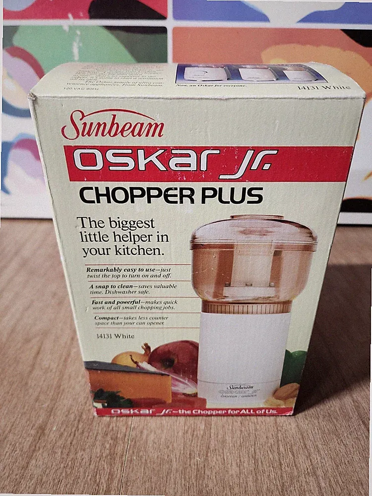 Vintage Sunbeam Oscar Oskar Jr. Chopper Plus Food Processor 14131 Excellent