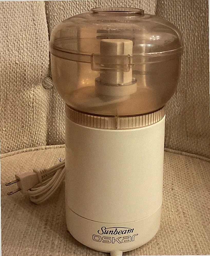 Vintage Sunbeam Oskar 14081 Food Processor Chopper Made in France w Bowl & Blade