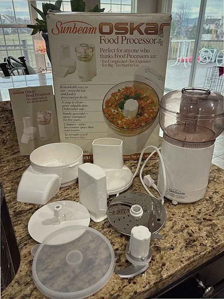 Vintage Sunbeam Oskar Food Processor 14081 Complete With Accessories Works