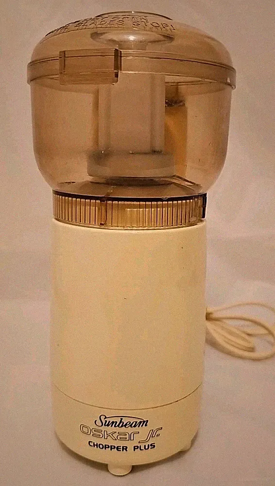 Vintage Sunbeam OSKAR Jr. Chopper Plus Food Processor Model 14131 (Tested Read)