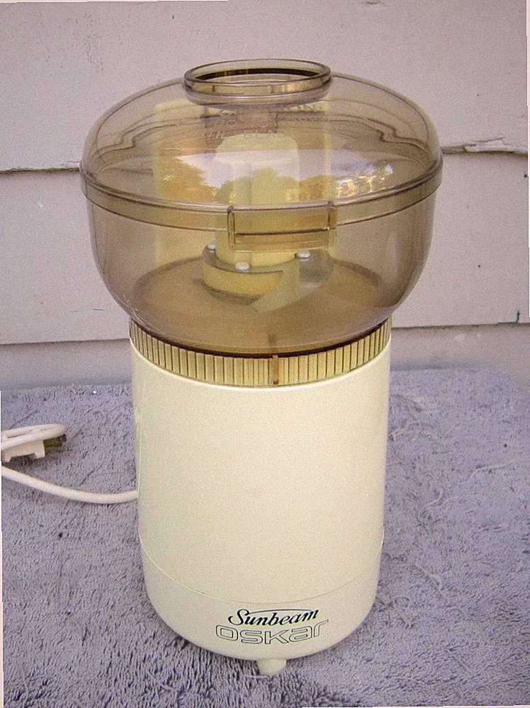 Vintage SUNBEAM OSKAR Mini FOOD PROCESSOR 14081 Made in France TESTED/WORKING