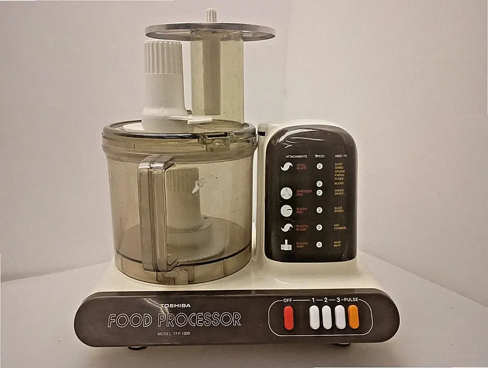Vintage Toshiba TFP-800 Food Processor Complete Working Made in Japan 1980s