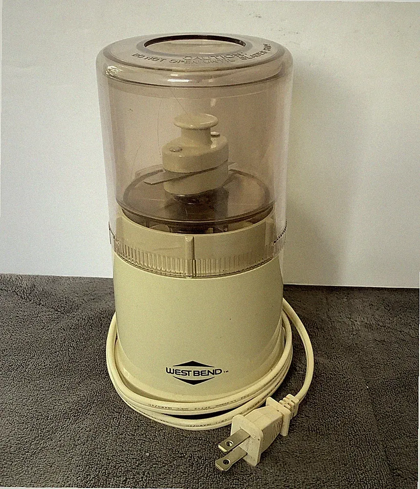 Vintage West Bend Food Processor Chopper #6501 – 1987