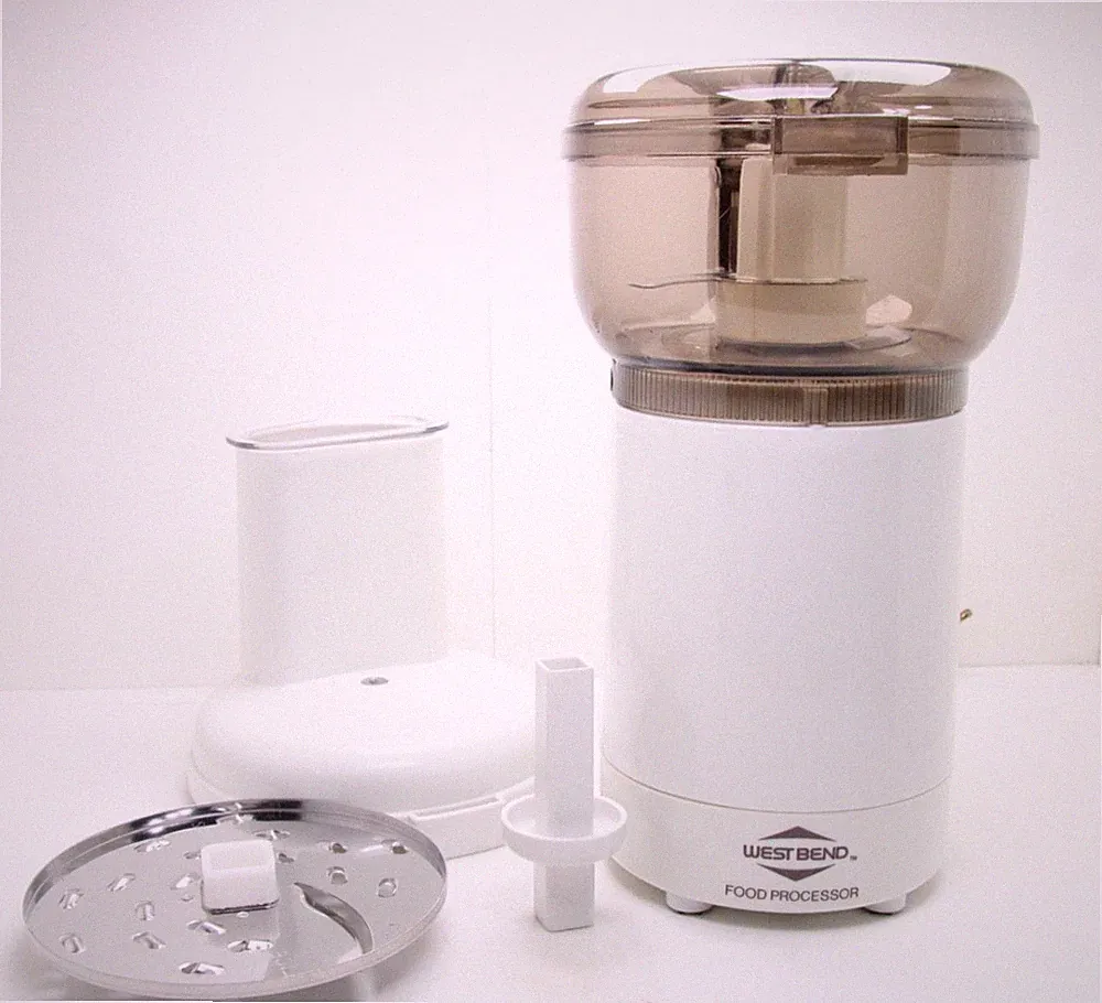 Vintage West Bend Small Food Processor No. 6491 Clean Working