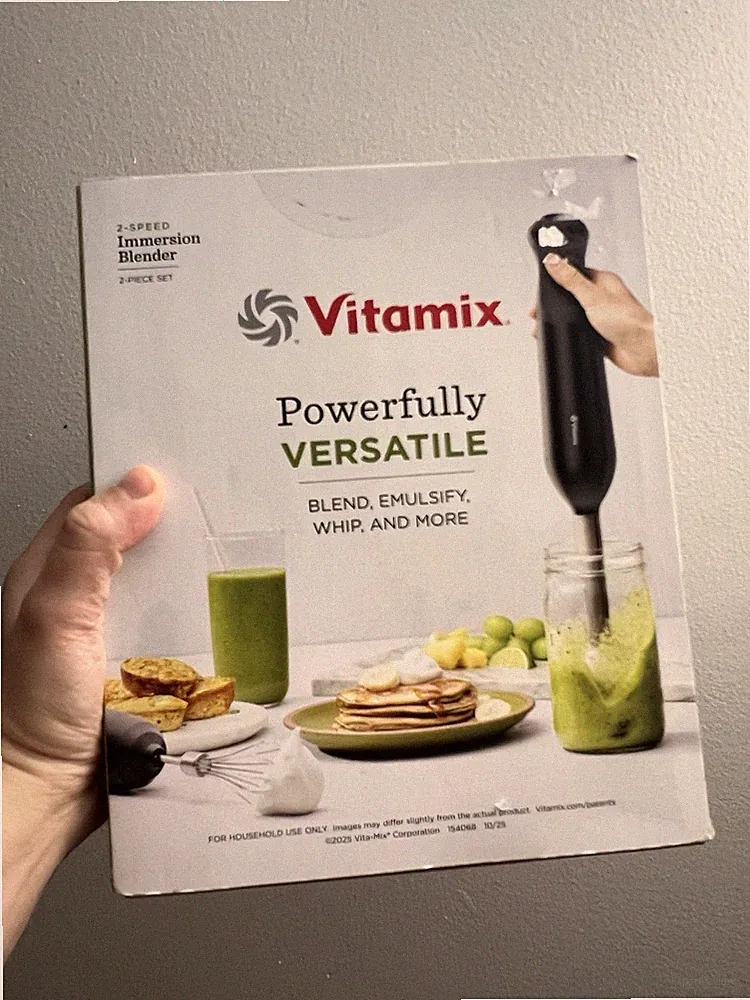 Vitamix 2-Speed Hand Immersion Blender 2-Piece Blend Emulsify Whip New SealedBox