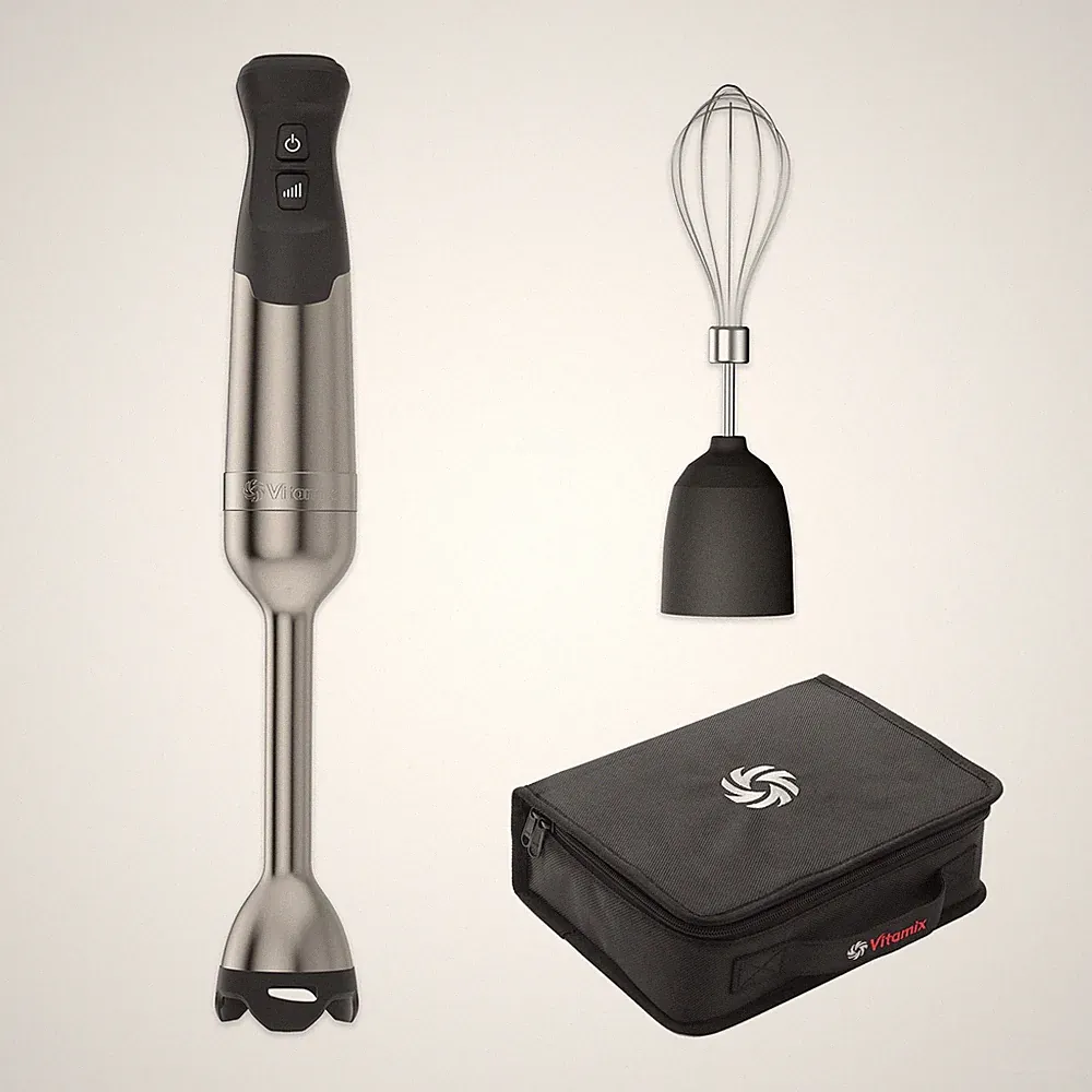 Vitamix 5-Speed Immersion Blender 3-Piece Bundle with Whisk and Storage Case
