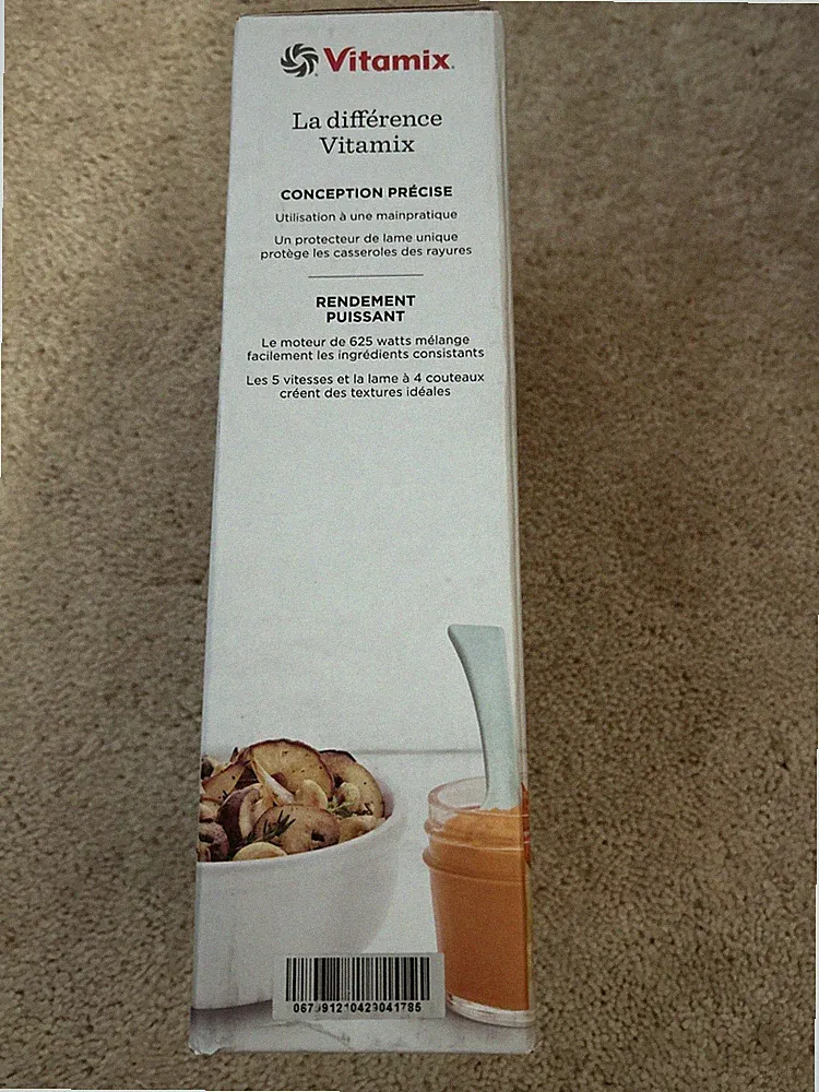 Vitamix 5-Speed Immersion Blender - Silver 625 Watt Motor 5 Speeds Open Box New