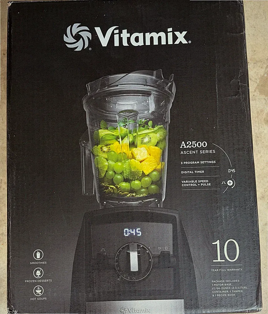 Vitamix A2500 Ascent Series Smart Blender Professional-Grade 64 oz Black